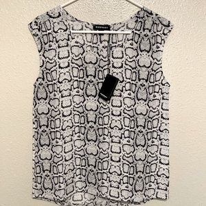 S/M Repeat Cashmere Brand Silk Top See Description